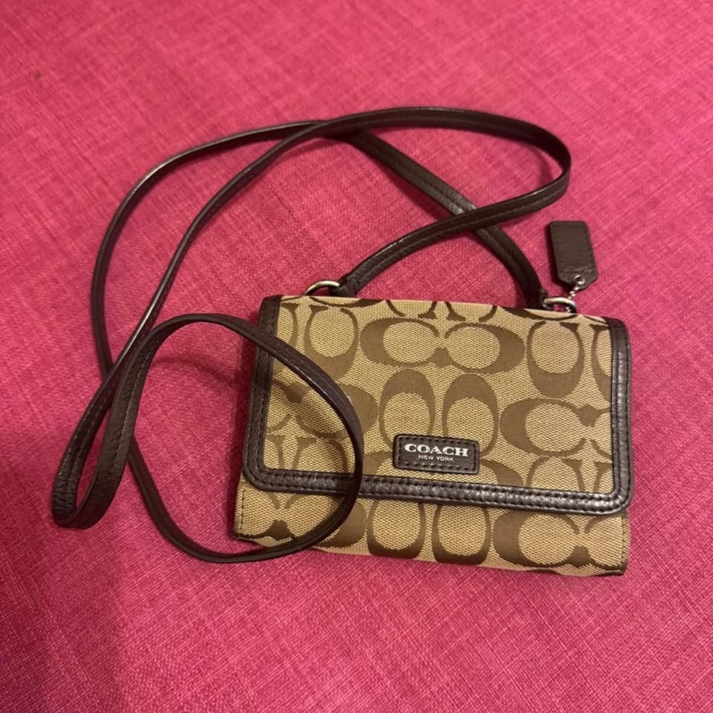 Coach Brown Signature Crossbody Bag
